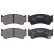 Bromsbeläggssats, skivbroms 35368 ABS