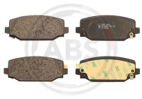 Bromsbeläggssats, skivbroms 35455 ABS