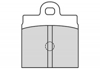 Bromsbeläggssats, skivbroms 36038 ABS