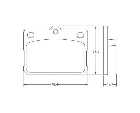Bromsbeläggssats, skivbroms 36072 ABS, bild 2