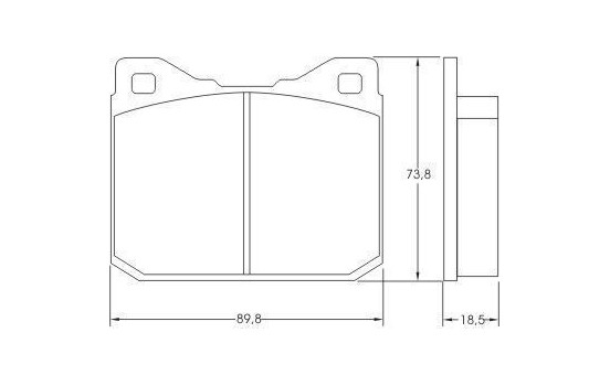 Bromsbeläggssats, skivbroms 36104 ABS, bild 2