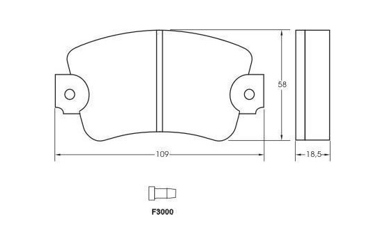 Bromsbeläggssats, skivbroms 36131 ABS, bild 3