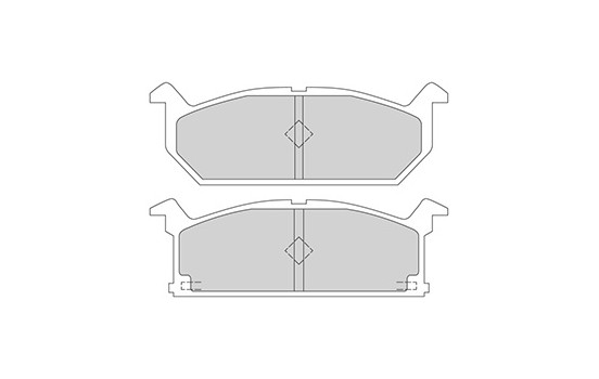 Bromsbeläggssats, skivbroms 36189 ABS, bild 3