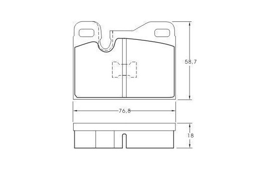Bromsbeläggssats, skivbroms 36398 ABS, bild 3