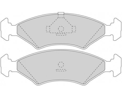 Bromsbeläggssats, skivbroms 36446 ABS