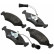 Bromsbeläggssats, skivbroms 36459 ABS
