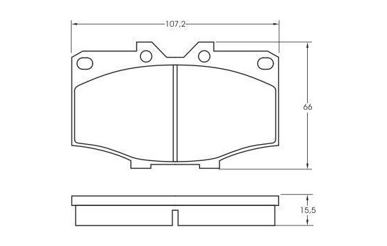Bromsbeläggssats, skivbroms 36462 ABS, bild 3