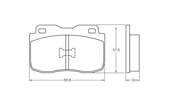 Bromsbeläggssats, skivbroms 36496 ABS, bild 2