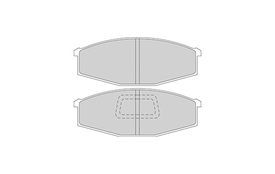 Bromsbeläggssats, skivbroms 36528 ABS, bild 2