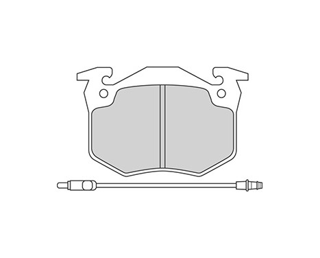 Bromsbeläggssats, skivbroms 36544 ABS, bild 3