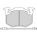 Bromsbeläggssats, skivbroms 36544 ABS, miniatyr 3