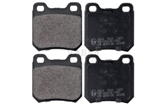 Bromsbeläggssats, skivbroms 36624 ABS, bild 4