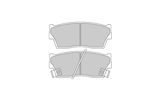 Bromsbeläggssats, skivbroms 36675 ABS, bild 2