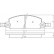 Bromsbeläggssats, skivbroms 36679 ABS, miniatyr 2