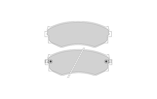 Bromsbeläggssats, skivbroms 36685 ABS, bild 2