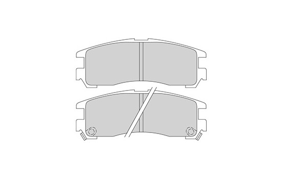 Bromsbeläggssats, skivbroms 36690 ABS, bild 3