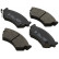 Bromsbeläggssats, skivbroms 36732 ABS