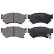 Bromsbeläggssats, skivbroms 36732 ABS, miniatyr 4