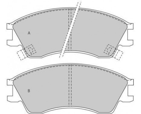 Bromsbeläggssats, skivbroms 36738 ABS