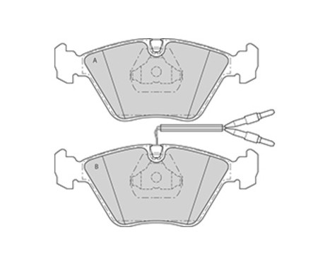 Bromsbeläggssats, skivbroms 36774 ABS