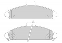 Bromsbeläggssats, skivbroms 36792 ABS