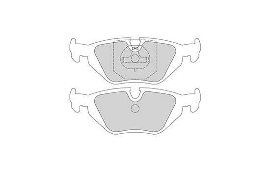 Bromsbeläggssats, skivbroms 36824 ABS
