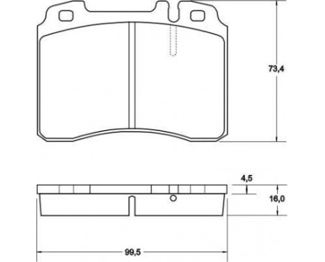 Bromsbeläggssats, skivbroms 36904 ABS, bild 2