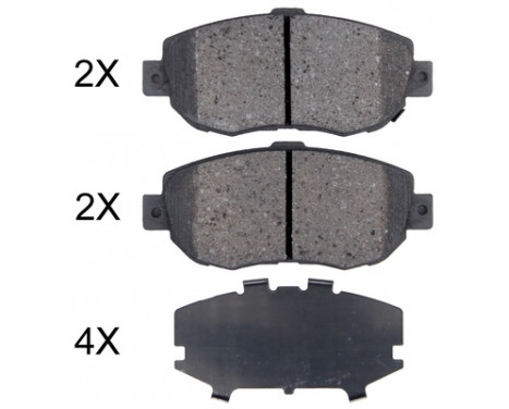 Bromsbeläggssats, skivbroms 36923 ABS