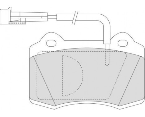 Bromsbeläggssats, skivbroms 36946 ABS, bild 2