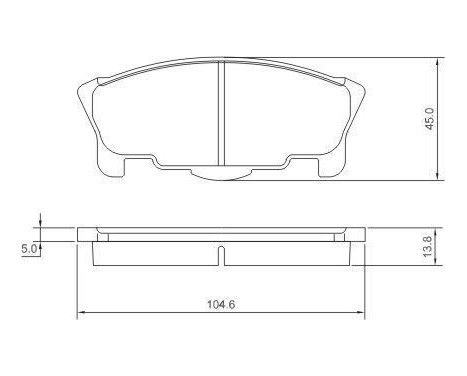 Bromsbeläggssats, skivbroms 37058 ABS, bild 3