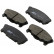 Bromsbeläggssats, skivbroms 37058 ABS