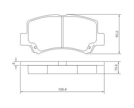 Bromsbeläggssats, skivbroms 37086 ABS, bild 2