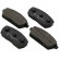 Bromsbeläggssats, skivbroms 37096 ABS