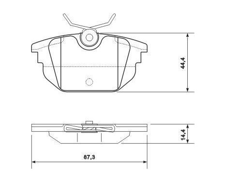 Bromsbeläggssats, skivbroms 37123 ABS, bild 2