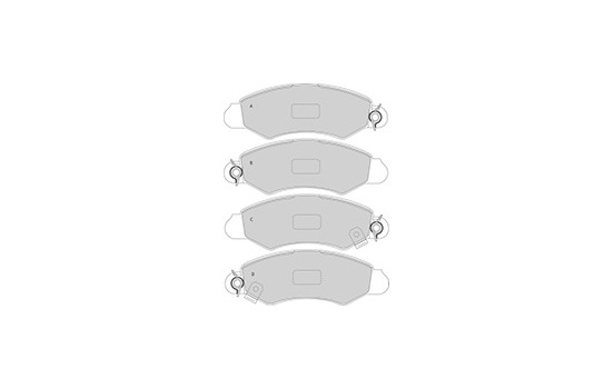 Bromsbeläggssats, skivbroms 37140 ABS, bild 3