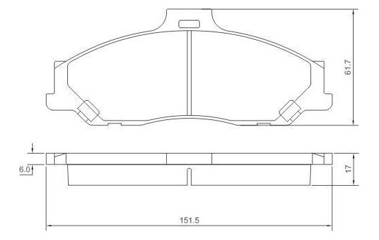 Bromsbeläggssats, skivbroms 37193 ABS, bild 2