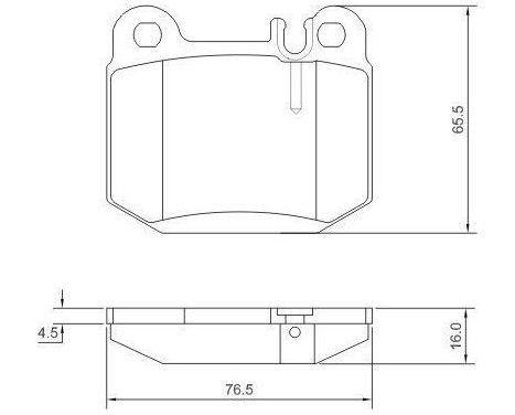 Bromsbeläggssats, skivbroms 37194 ABS, bild 2