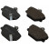 Bromsbeläggssats, skivbroms 37220 ABS