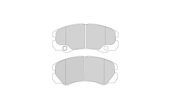 Bromsbeläggssats, skivbroms 37257 ABS, bild 3