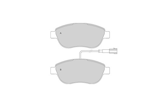 Bromsbeläggssats, skivbroms 37282 ABS, bild 3