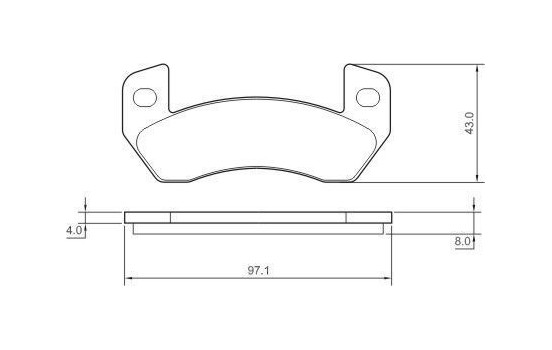 Bromsbeläggssats, skivbroms 37341 ABS