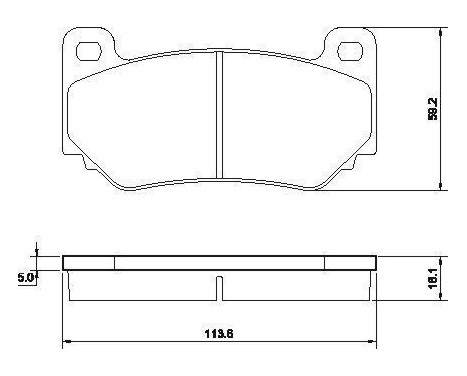 Bromsbeläggssats, skivbroms 37373 ABS, bild 2