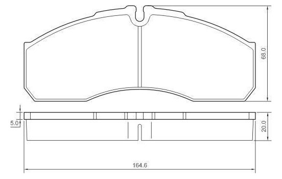 Bromsbeläggssats, skivbroms 37379 ABS, bild 2