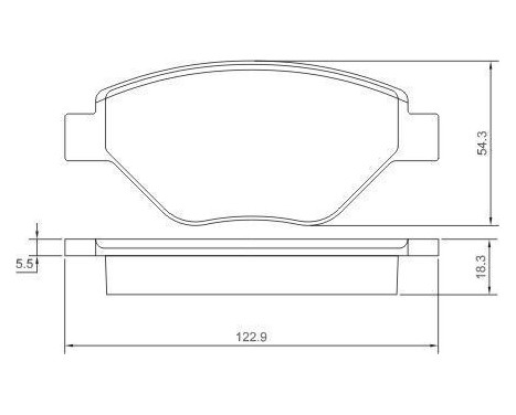 Bromsbeläggssats, skivbroms 37398 ABS, bild 2