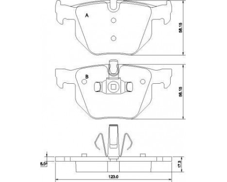 Bromsbeläggssats, skivbroms 37410 ABS, bild 2