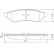 Bromsbeläggssats, skivbroms 37438 ABS, miniatyr 2