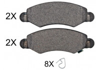 Bromsbeläggssats, skivbroms 37470 ABS