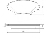 Bromsbeläggssats, skivbroms 37472 ABS