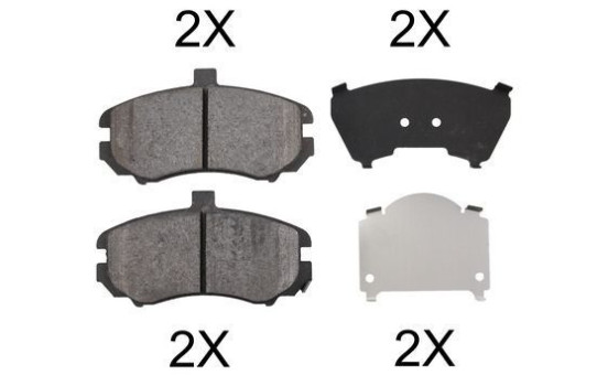 Bromsbeläggssats, skivbroms 37524 ABS