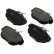 Bromsbeläggssats, skivbroms 37539 ABS